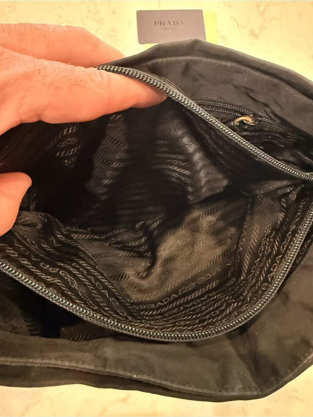Prada Black Nylon Shoulder Bag - Like New! - Picture 8 of 9